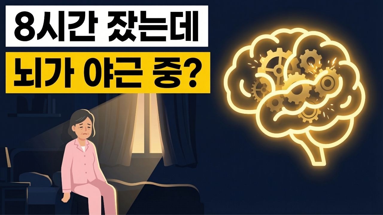 8시간 잤는데 왜 이럴까? 당신의 뇌가 밤새 ‘야근’ 중인 소름 돋는 이유