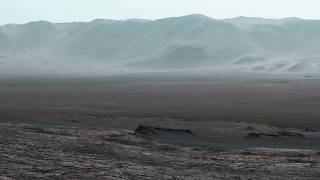 The Martian Wind Sound, The Gale Crater And The Blue Sunsets