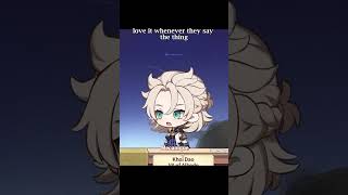 i love how albedo pronounces it 😭 #genshinimpact #albedo #aether #neuvilette #fyp #shorts