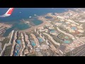 Landeanflug Hurghada am 19.04.2015 mit Blick auf Dana Beach Resort