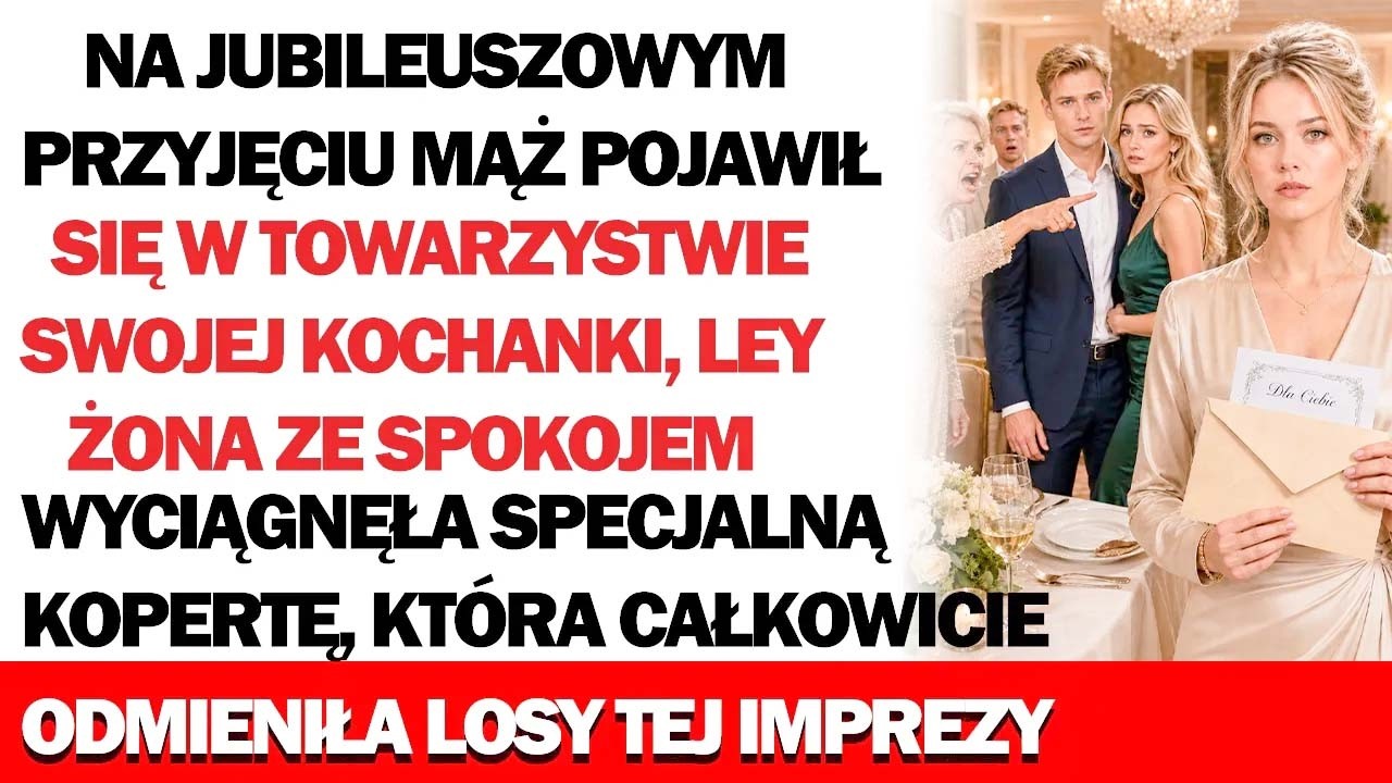Muzyka nagle ucichła, gdy mój mąż stanął w środku sali bankietowej z blondynką w czerwonej sukience i ogłosił, że to Ewa, kobieta, z którą zaczyna nowe życie. To ja zamówiłam tort, wybrałam...
