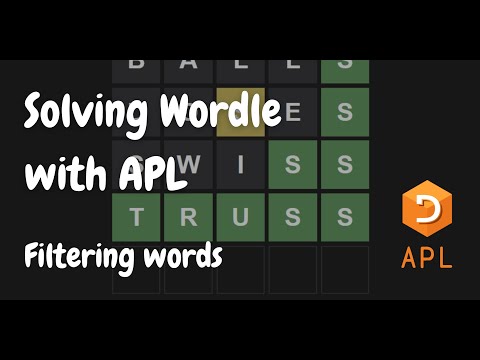 Solving Wordle with APL – Filtering words