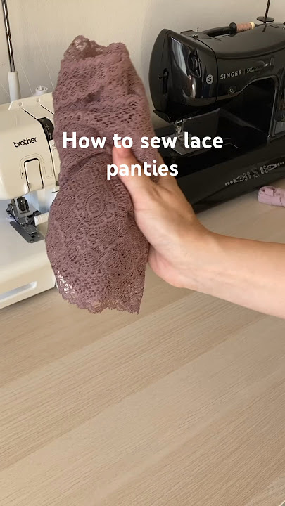 How to sew lace panties - lingerie tutorial with PDF sewing pattern. #sewing #sewingtutorial