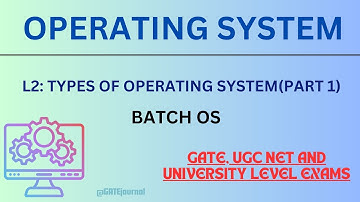 L2: Types of Operating System | GATE | UGC NET | University Exams
