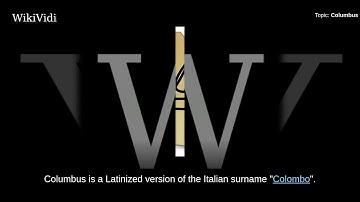 COLUMBUS - WikiVidi Documentary