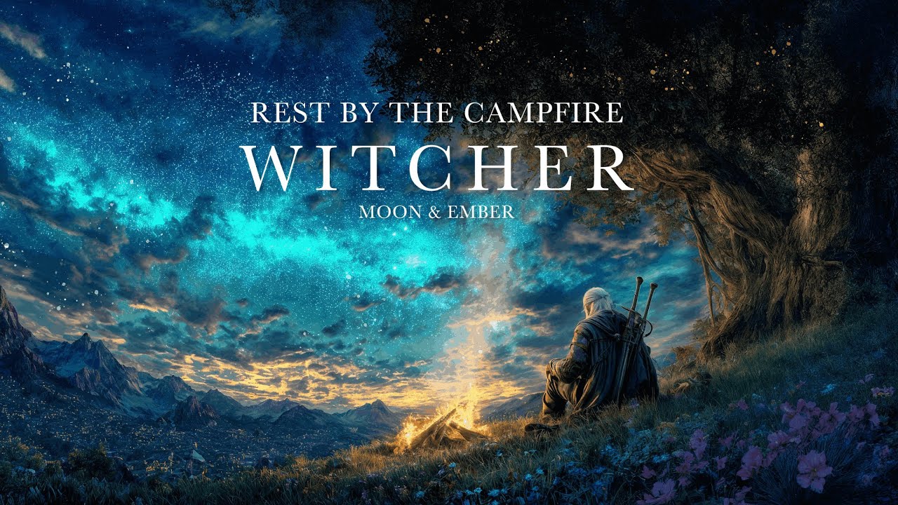 Witcher’s Rest by the Campfire | Medieval Fantasy Music for Study, Sleep & Relaxation