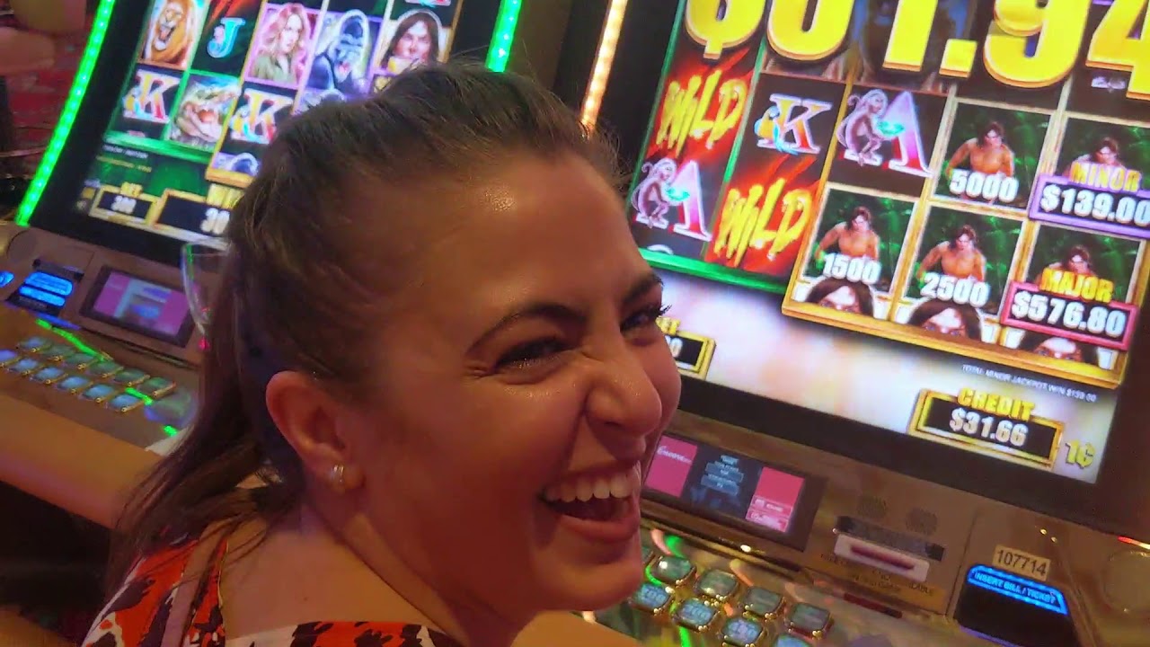 AMAZING MAJOR JACKPOT on TARZAN slot machine in VEGAS - YouTube