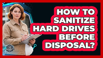 How To Sanitize Hard Drives Before Disposal?