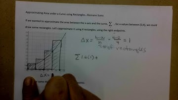 Approximating Area under a Curve Using Rectangles