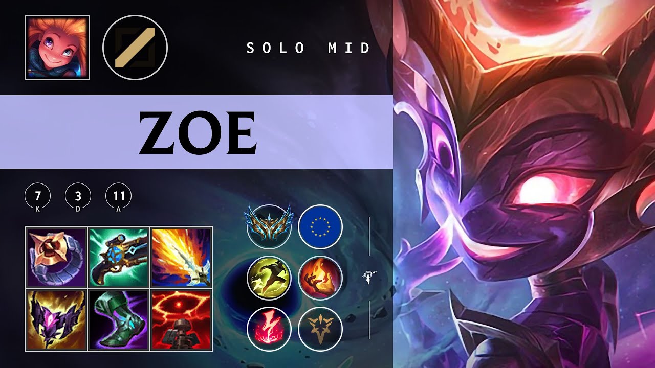 Зои Мид против Физза — патч EUW Challenger 25.24