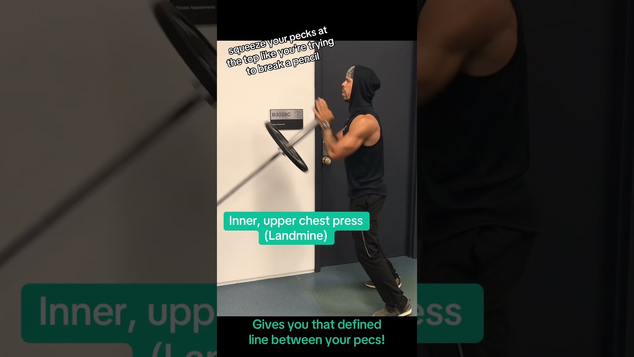 Landmine Upper & inner chest press