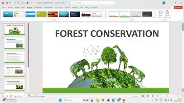 How to Make a PowerPoint Presentation on FOREST CONSERVATION  🌱 | Forest Conservation Presentation |