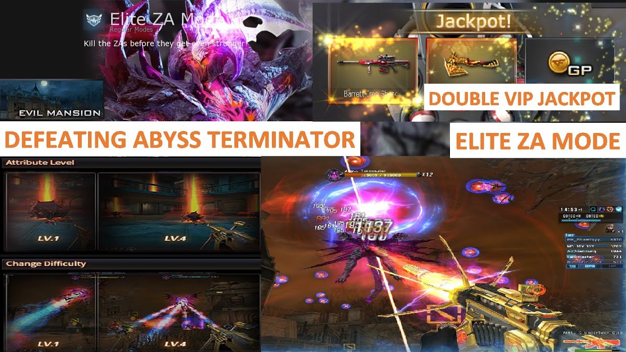 CROSSFIRE 3.0 DEFEATING ABYSS TERMINATOR IN ELITE ZA MODE