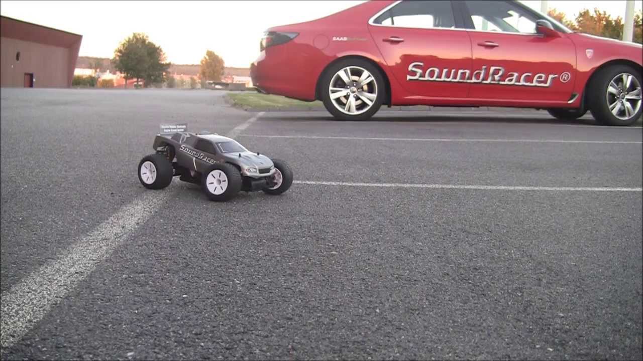 SoundRacer for electric vehicles, AVAS, RC car sound demo YouTube