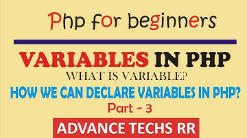 What is variable in PHP?? How we can declare PHP variables? PHP variables rules || in Hindi ,english