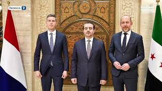 Syrian foreign minister receives Dutch counterpart in Damascus