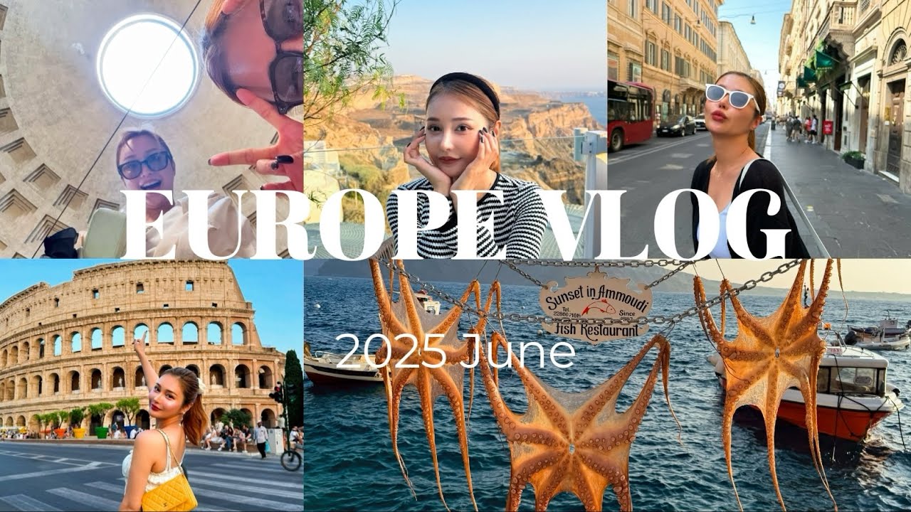 【夢が叶った💖】爆笑‼️ヨーロッパVLOG🇳🇱🇬🇷🇮🇹