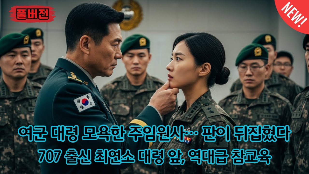 [실화] 707 특수부대 출신 최연소 여군 대령을 모욕한 주임원사… 병사들 앞에서 벌어진 역대급 참교육[오디오북] [반전사연] [감동사연]