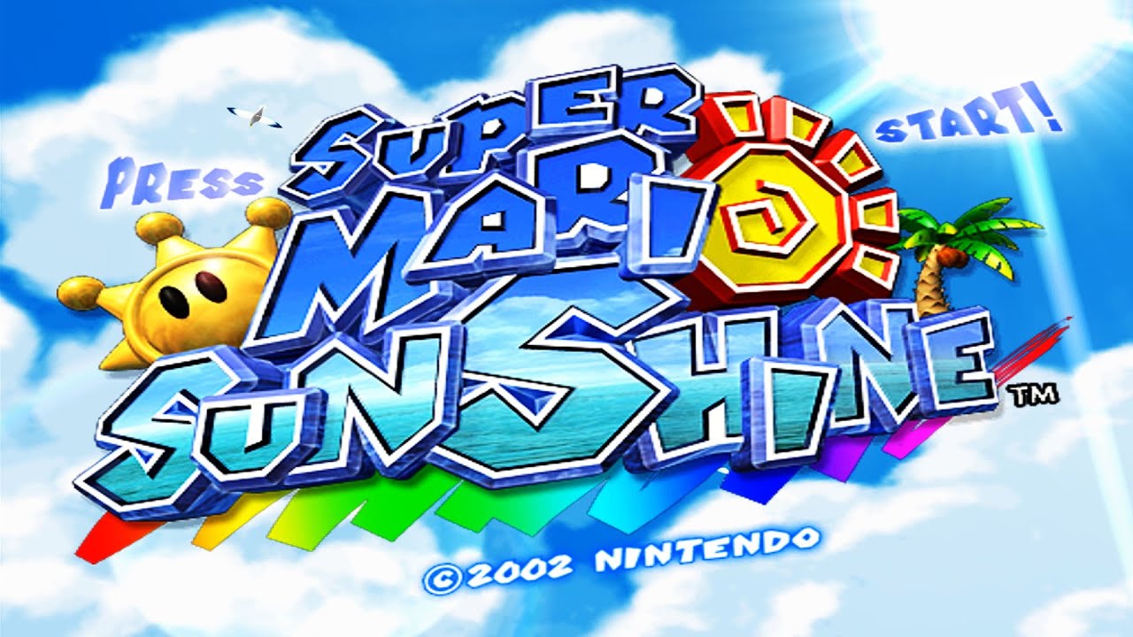 Super Mario Sunshine Hd Intro Title Screen