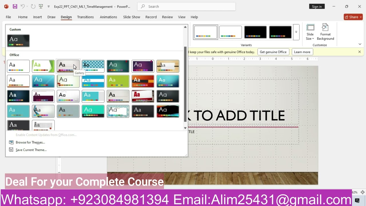 Exp22_PowerPoint_Ch01_ML1_Time_Management | Exp22 PowerPoint Ch01 ML1 Time Management