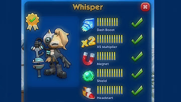 SONIC DASH | WHISPER MAX LEVEL UPGRADE GAMEPLAY