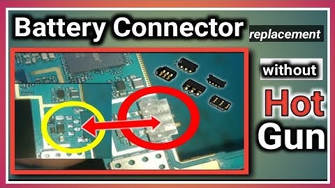 Battery Connector Replacement Without Hot Air Gun. Battery Connector Replacement