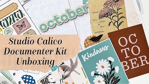 Studio Calico - October 2022 Documenter Kit Unboxing
