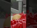 Giant Ball Crushes Hundreds of Cubes! 🤯 satisfying physics #shorts