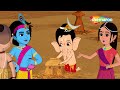 क्या राधा कृष्णा और बाल गणेश जी को क्या समझा रही है ? | Bal Ganesh and Krishna Story @shemarookids ​