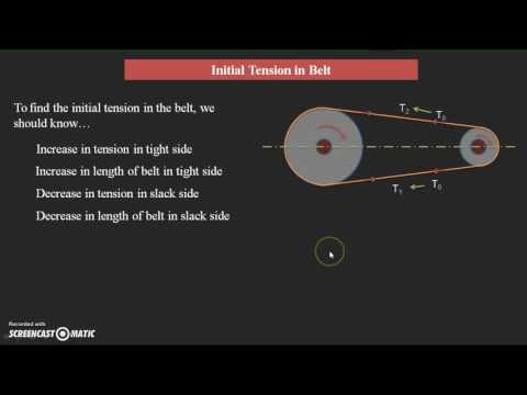 Video: Ką reiškia pradinė diržo pavaros įtampa?