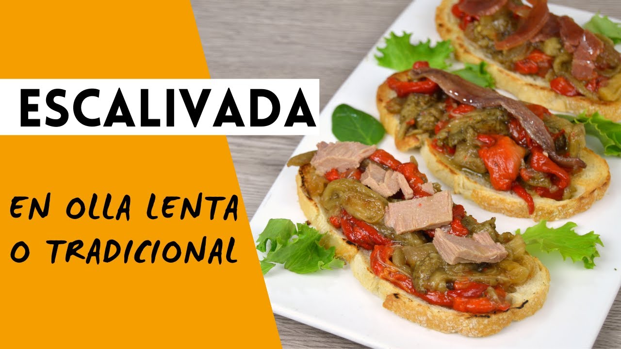ESCALIVADA EN OLLA LENTA 😋😋 (o tradicional) ¡Fácil y deliciosa! Ensalada de verduras asadas