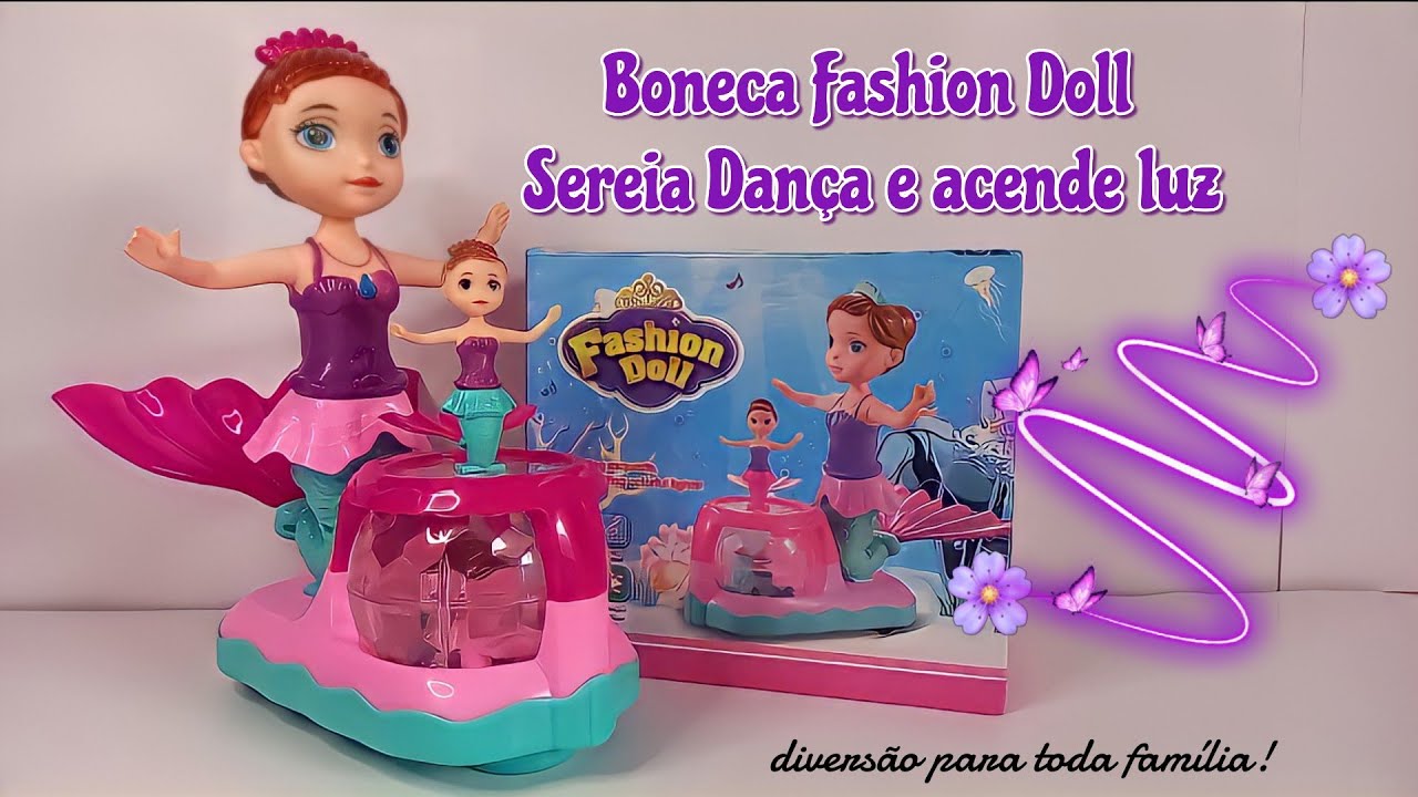 Boneca Troca de Roupa Sereia Brinquedo Educativo de Tecido - Cores Sortidas  Brinquedos Educativos Bambalalão Brinquedos Educativos