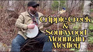 *Face Reveal!!* CRIPPLE CREEK &amp; SOURWOOD MOUNTAIN MEDLEY || beginner clawhammer banjo