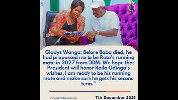 𝐆𝐥𝐚𝐝𝐲𝐬 𝗪𝐚𝐧𝐠𝐚: “𝐑𝐚𝐢𝐥𝐚 𝐖𝐚𝐧𝐭𝐞𝐝 𝐌𝐞 𝐀𝐬 𝐑𝐮𝐭𝐨’𝐬 𝟐𝟎𝟐𝟳 𝐑𝐮𝐧𝐧𝐢𝐧𝐠 𝐌𝐚𝐭𝐞”