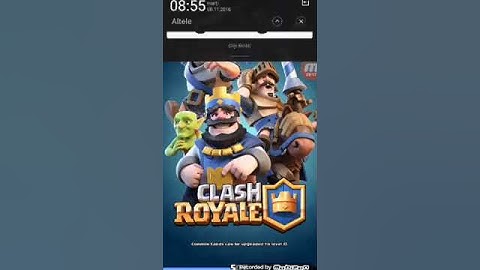 Trying mobizen on clash royale(my first video)