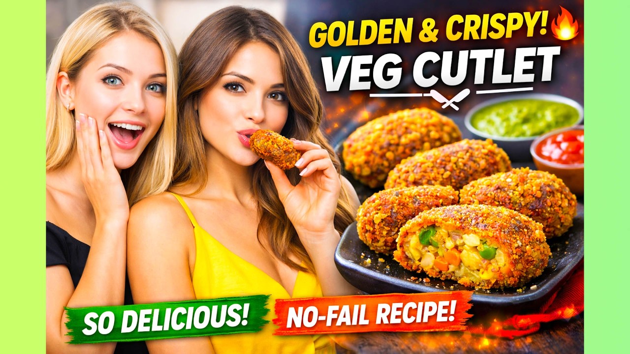 Golden & Crunchy Veg Cutlet | No-Fail Recipe Everyone Loves