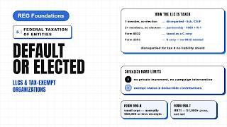 Limited Liability Companies & Tax-Exempt Organizations | CPA REG Foundations