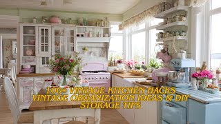 100+ Vintage Kitchen Organization Ideas for Small Spaces  Clever 2025 DIY Storage & Decor Hacks You’