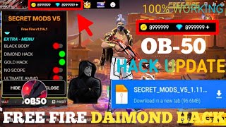 FREE FIRE DIAMOND 💎 HACK ||  UNLIMITED DIAMOND SCRIPT MOD APK 2025 || FREE FIRE NEW MOD MENU OB50 ||