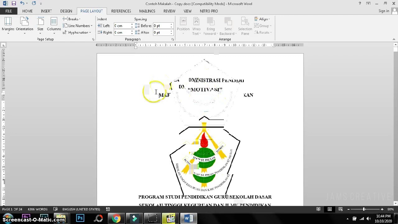 Tutorial Membuat Page Number Halaman Romawi dan Angka dalam Satu
