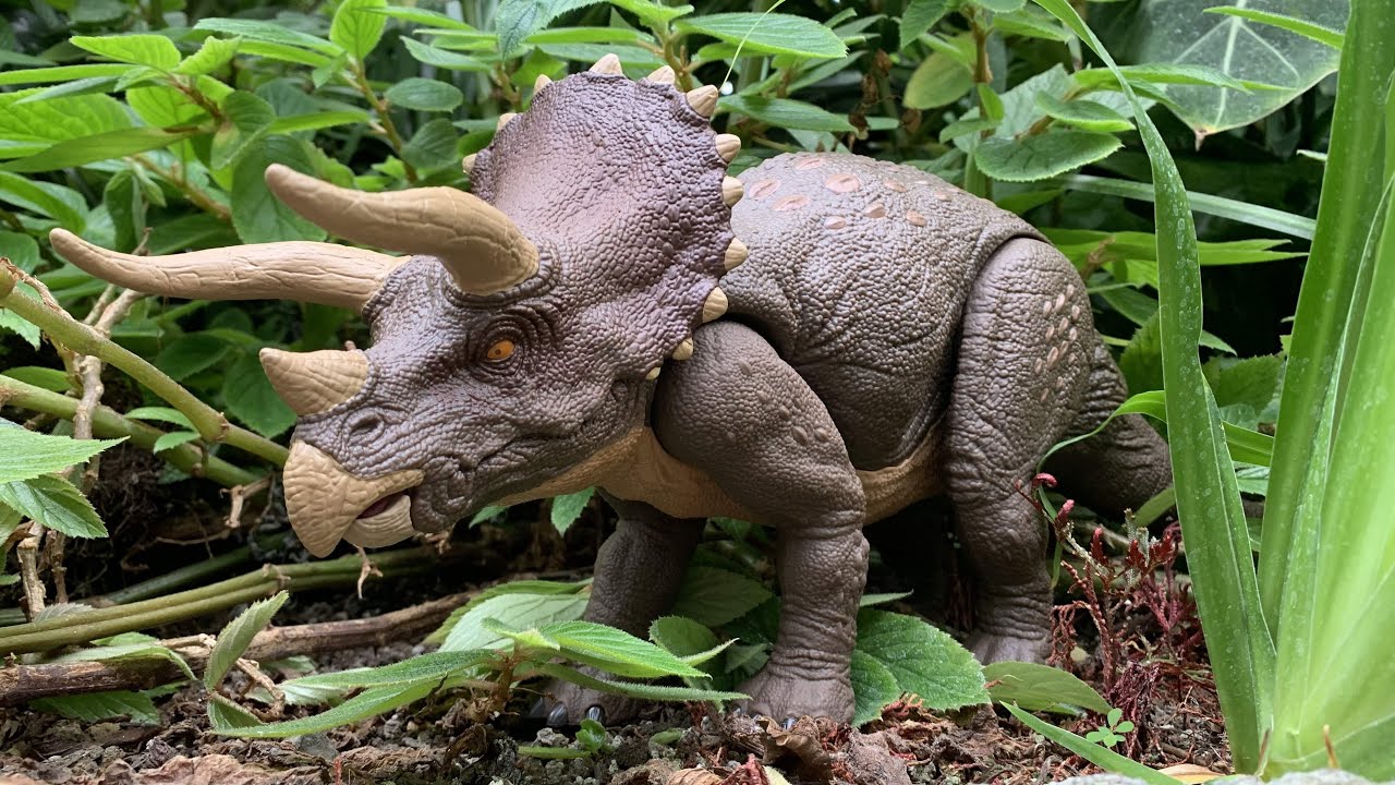 Jurassic World Habitat Defender Triceratops Review YouTube