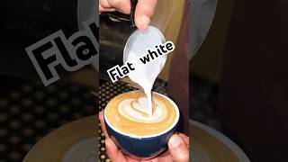 Flat white coffee art #flatwhite #shorts #coffee #barista #latte #baristalife