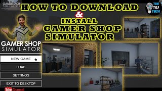 BEST SIMULATOR GAME WITH 2 GB GRAPHICS CARD || GAMER SHOP SIMULATOR || THETEJTECH