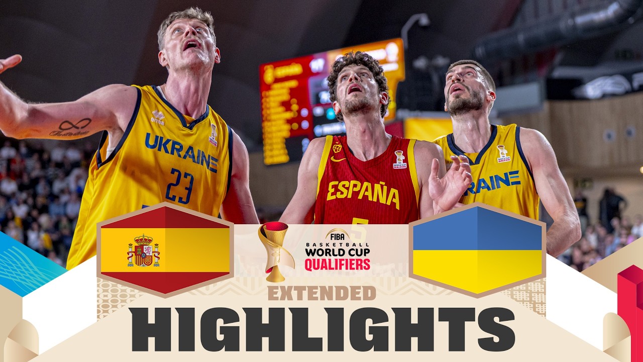 Spain 🇪🇸 v Ukraine 🇺🇦 | Extended Highlights | FIBA Basketball World Cup 2027 European Qualifiers