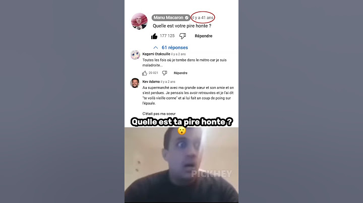 Quelle est ta pire honte ? 😮