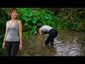 Harvest Fish: Smart Mountain Girl Catches Big Fish with Homemade Bamboo Traps