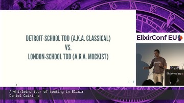 Daniel Caixinha - A Whirlwind Tour of Testing in Elixir - ElixirConf EU 2019