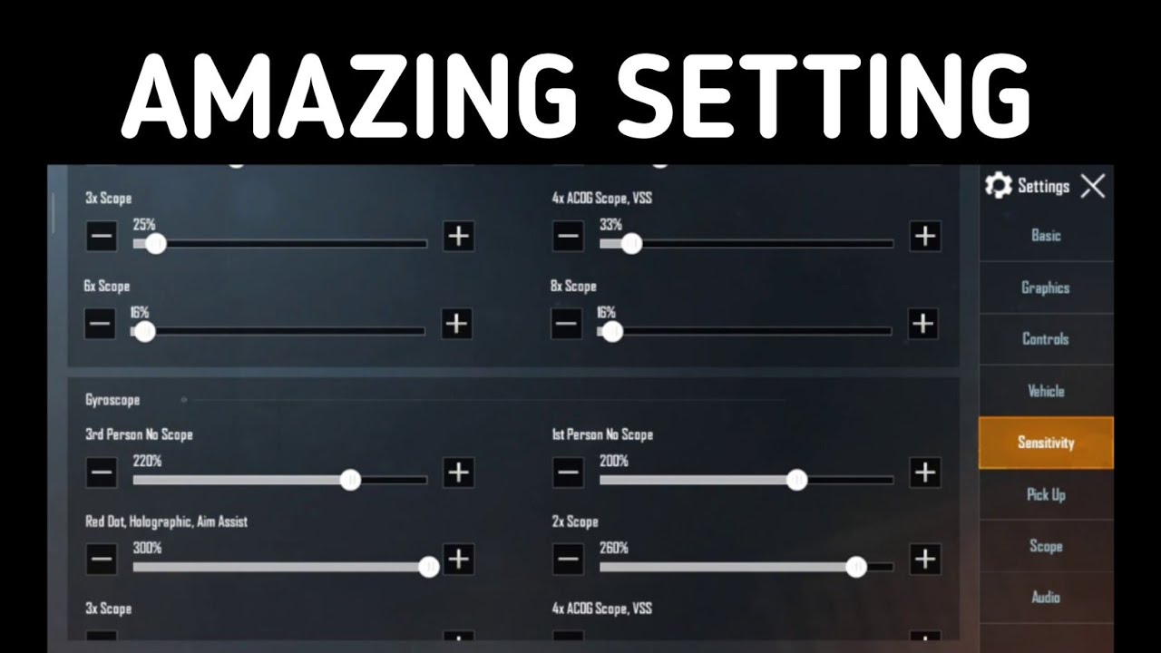 Pubg mobile redmi note 8 pro gyro+ads sensitivity setting 2x 3x 4x 6x