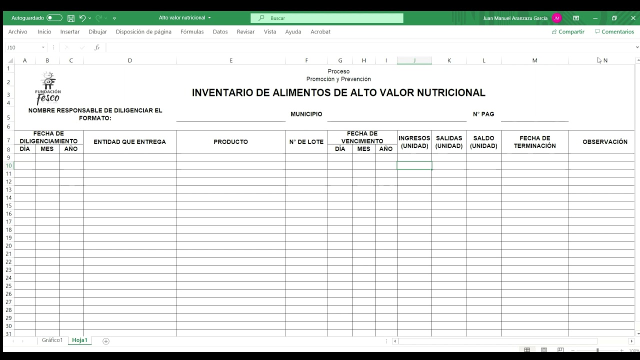 inventario de alimentos de alto valor nutricional - YouTube