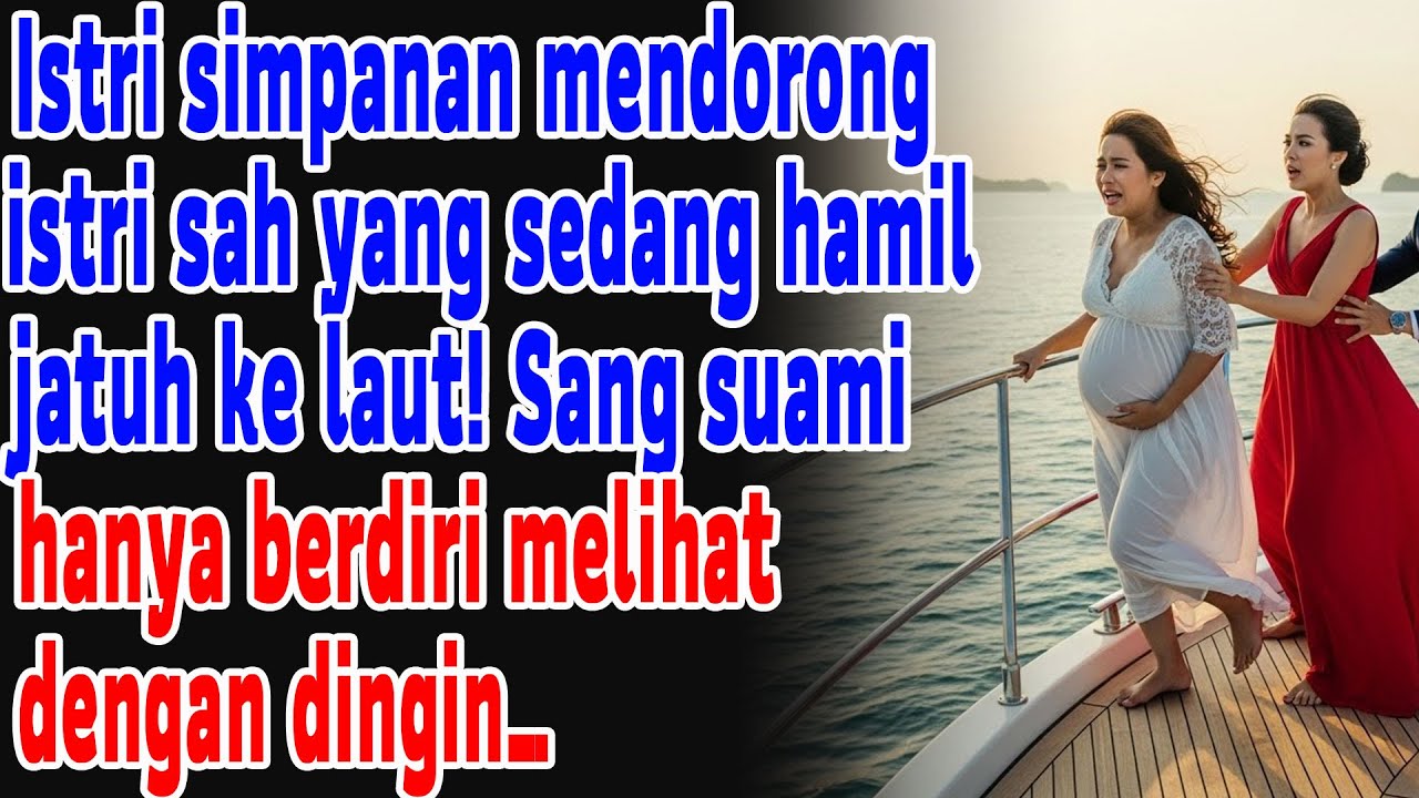 Istri simpanan dorong istri sah hamil jatuh ke laut! Suami hanya berdiri menonton…